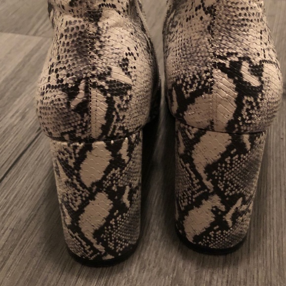 SOLD Madden Girl Snakeskin Booties - Picture 7 of 16